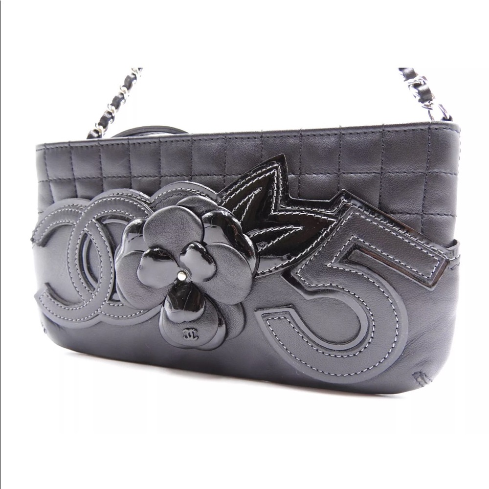 Chanel Camellia No.5 Cc Chocolate Bar Chain Bag
